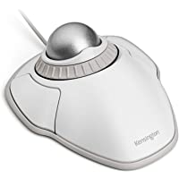 Kensington Trackball Orbit Ergonómico con Cable y Trackball- para Mac y Windows- con Anillo de Desplazamiento- Diseño…